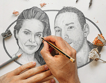 Couple Portrait Illustration