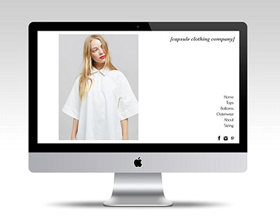 Capsule Clothing Company Web + Mobile Design