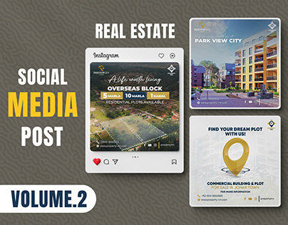 Social Media Post Design Real Estate Vol.2