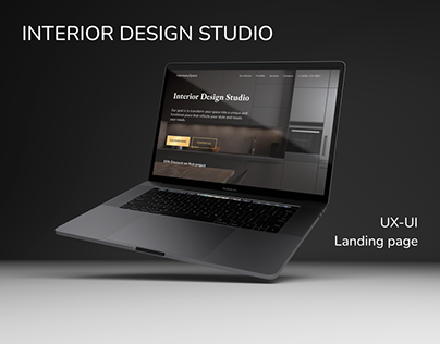 Landing page/UX/UI/Interior design studio