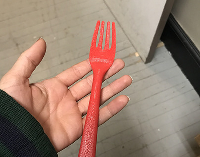 Disposable cutlery 3D Modeling
