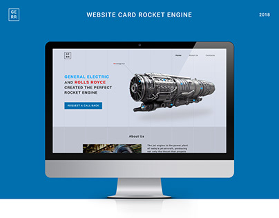 Website card rocket engine