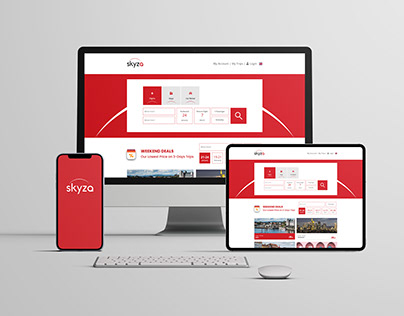 Skyza - UX/UI - Web Page Design - Social Media
