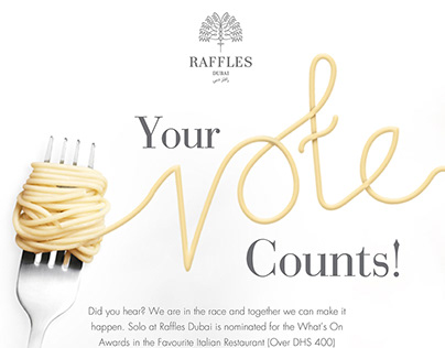 Raffles Dubai - Voting Emailer