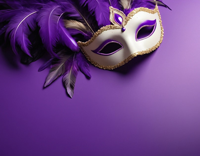 Feathers on a purple background, suitable for design