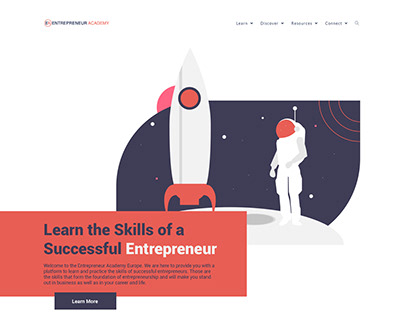 Entrepreneur Academy Landing Page