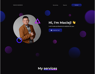 Website for Maciej Jasiewicz