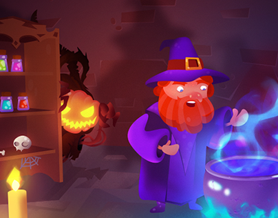 Halloween wizardry - html game