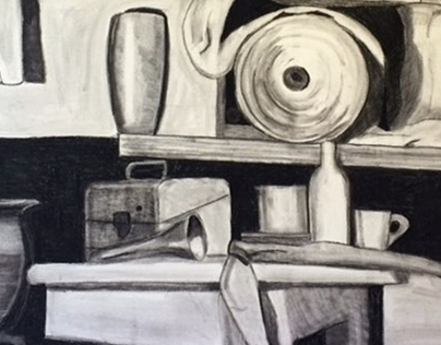 "Pile of Junk" Charcoal