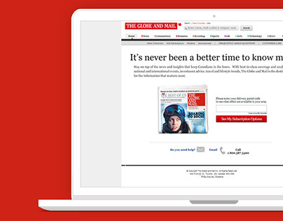 The Globe and Mail Subscription Funnel Optimization