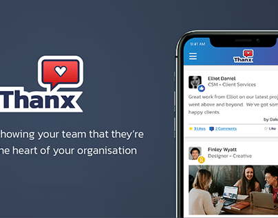 Thanx - Employee Recognition Tool, UX Case Study