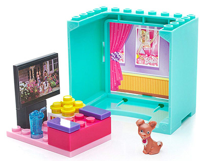 Mega Bloks Barbie Movie House Chihuahua Building Set