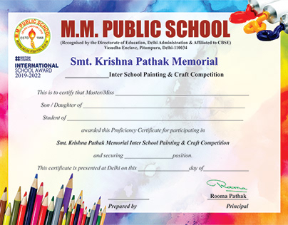 Certificates for school