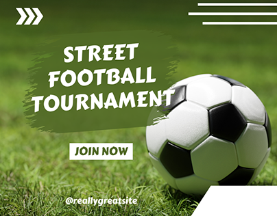Street Football Tournament Facebook Post