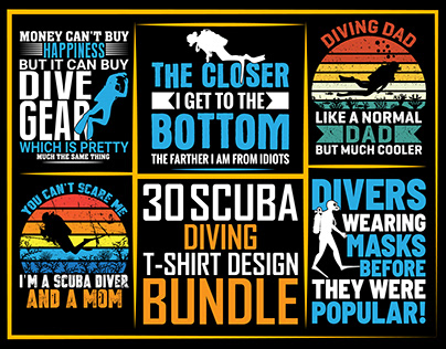 Scuba Diving T Shirt Design
