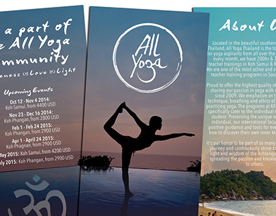 Print Design - Yoga Brochure
