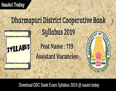 Dharmapuri District Cooperative Bank Syllabus