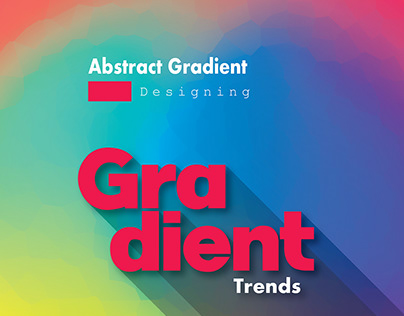 Abstract Gradient style Poster Design in illustrator