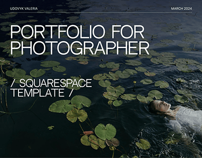 Portfolio for Photographer Squarespace Template