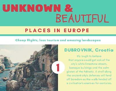 5 Unknown & Beautiful Places in Europe