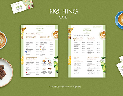 Cafe menu design
