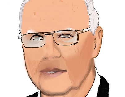 Franz Beckenbauer Portrait in Memorian