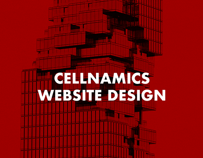 CELLNAMICS: Website Layout Design