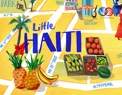 Little Haiti, Miami Map