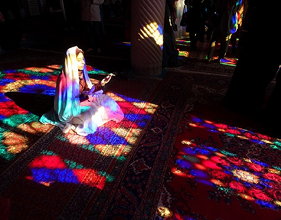 pink mosque in Shiraz