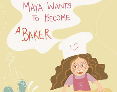 MAYA WANTS TO BECOME A BAKER - Book illustration