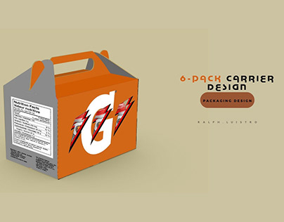 6-Pack Carrier Design (Packaging Design)