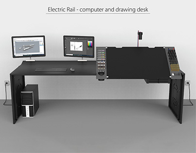 Electric Rail - computer and drawing desk
