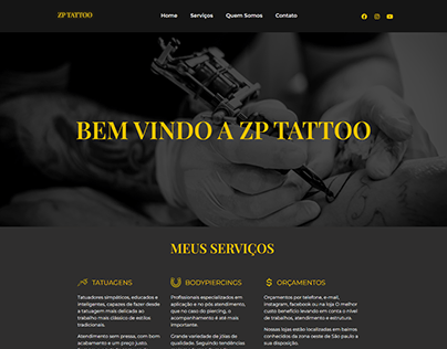 Modelo de Site para Estúdio de Tatuagem #1