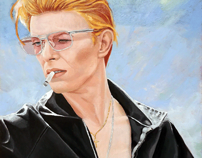 David Bowie Oil Painting