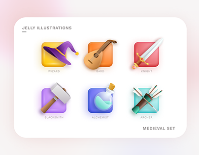 Jelly Icon Design - Medieval Set
