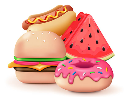 Vector graphics of food