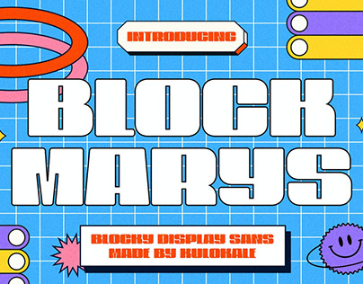 Block Marys Display Font