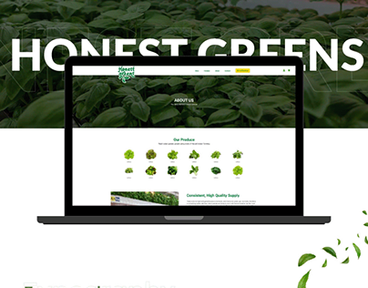 Honest Greens Website Design