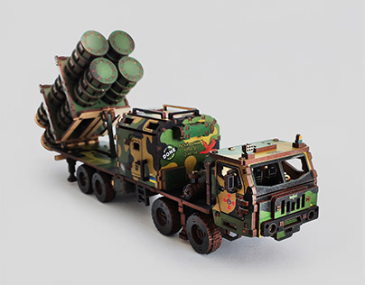 RS-360 Neptune Anti-ship missile, 1:35 wooden 3D puzzle