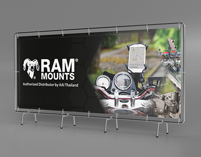 Ram Mounts Banner 3 x 1.25m by All About-i Co., Ltd.