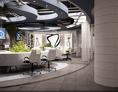 Head office and workspaces interior design.