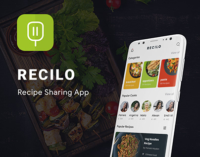Recipe Learning & Sharing App UI