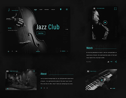 Jazz Club Website Concept
