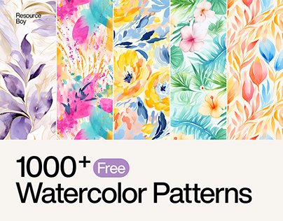 1000+ Free Watercolor Seamless Patterns
