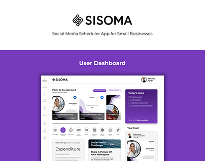 Sisoma Social Media Software App UI/UX Design