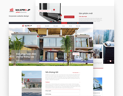 Maxpro.JP - Minimal Corporate Website Design