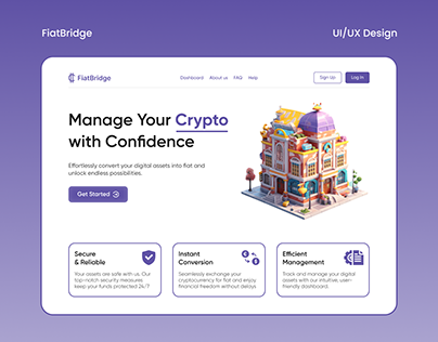 Crypto Platform FiatBridge | UI/UX Design