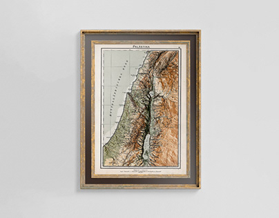 Palestine Cartography Map