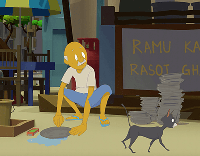 Indian Waiter Animation