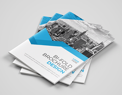 Company Profile Template - Bifold Brochure Design